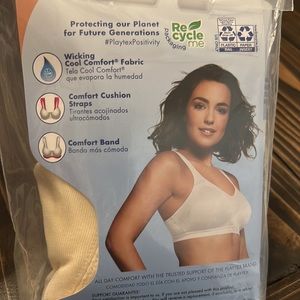 Playtex wire free bra.